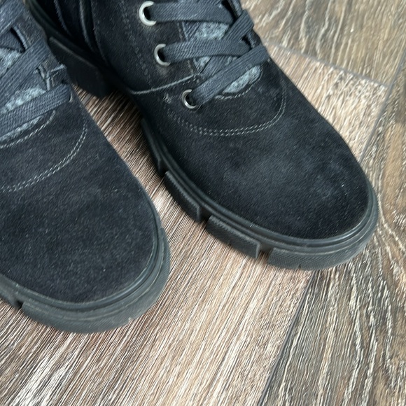 Blondo Black Combat Moto Boots with Rugged Sole - Picture 7 of 14